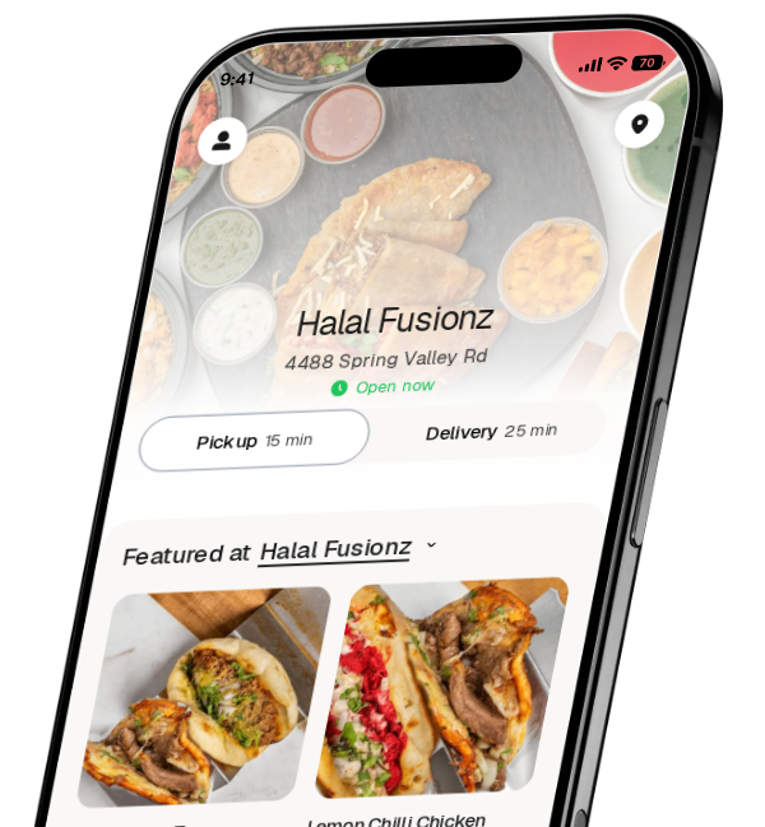 Halal Fusionz app preview